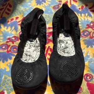 NIB Steve Madden Piecee Black Women's Ballet Flats